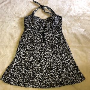 Kim Rogers Printed Halter Dress